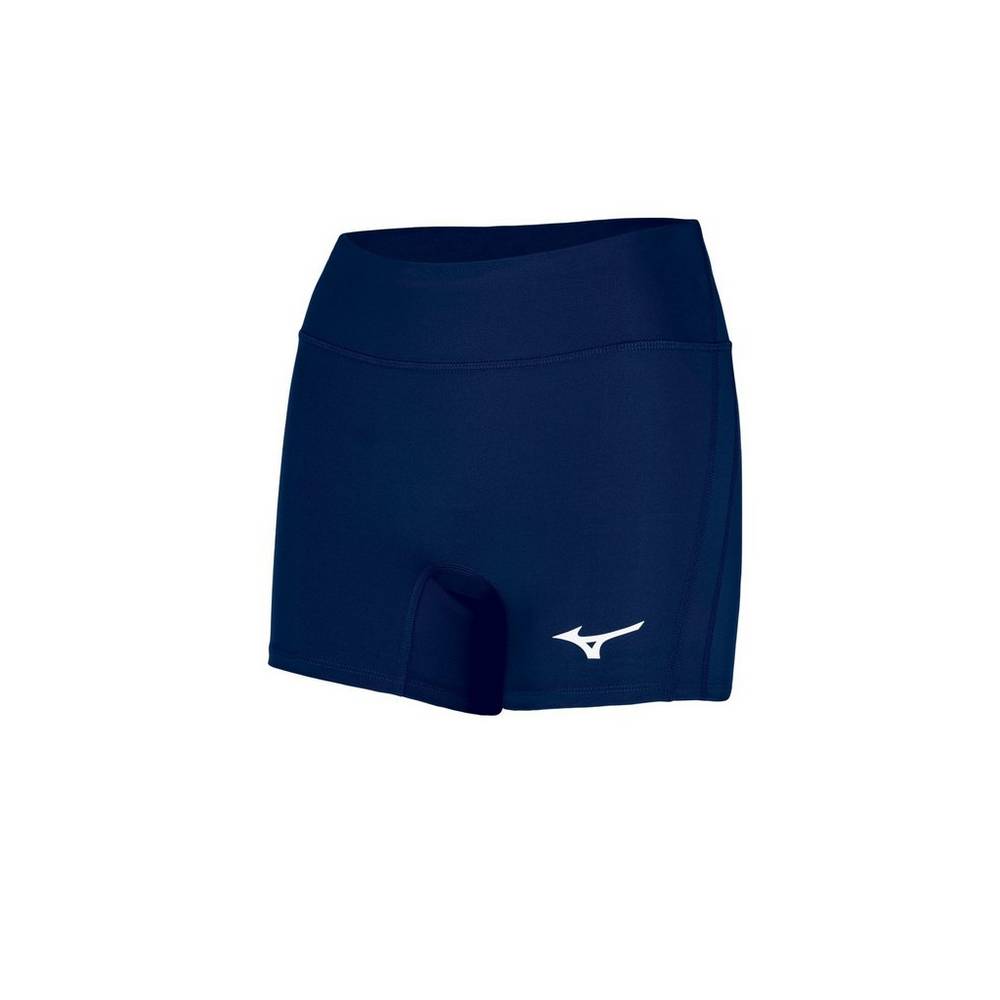 Mizuno Elevated 4" Inseam Női Rövidnadrág Sötétkék WBZ310892